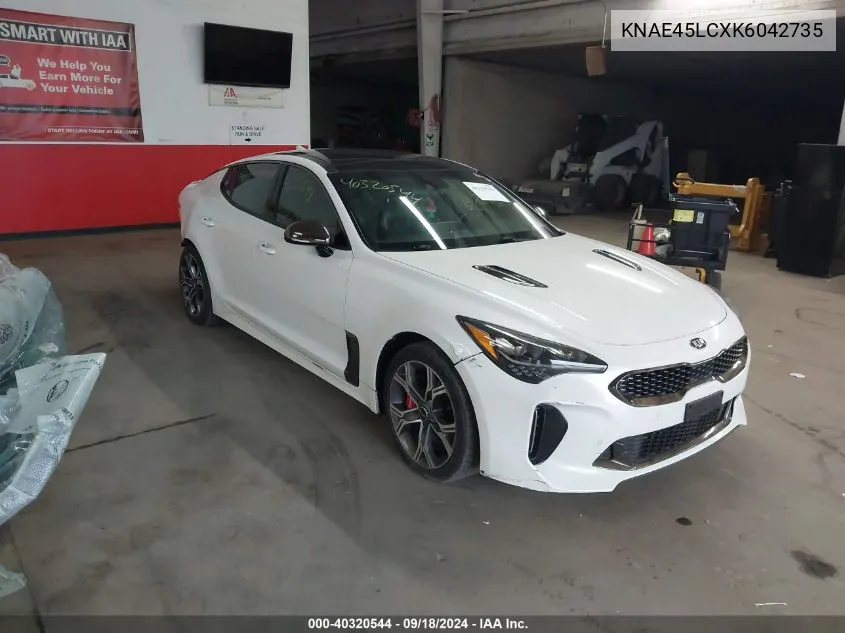 2019 Kia Stinger Gt1 VIN: KNAE45LCXK6042735 Lot: 40320544