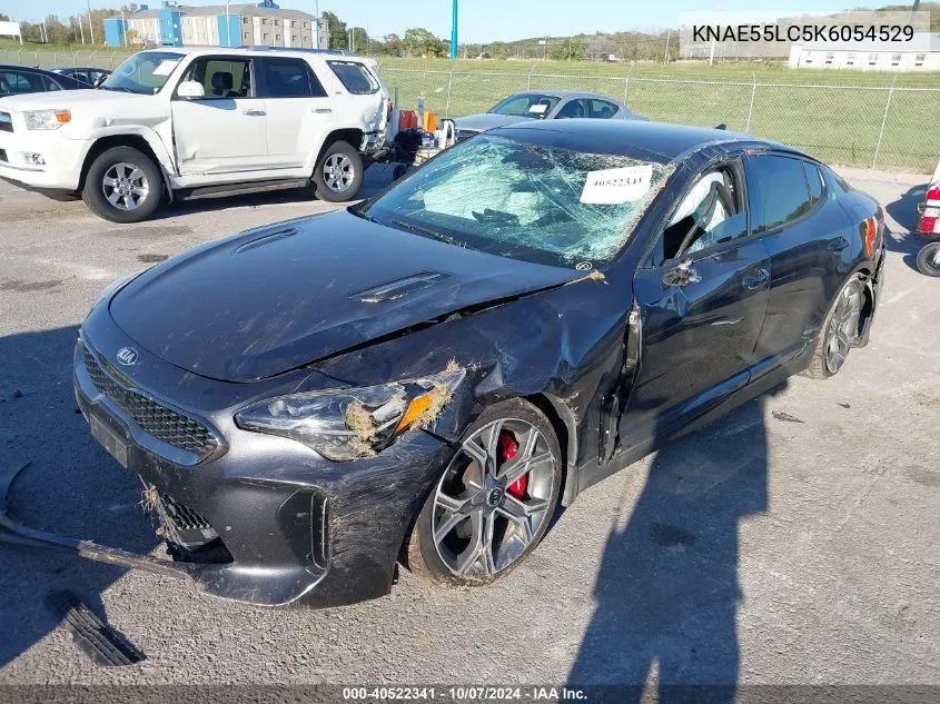 2019 Kia Stinger Gt2 VIN: KNAE55LC5K6054529 Lot: 40522341