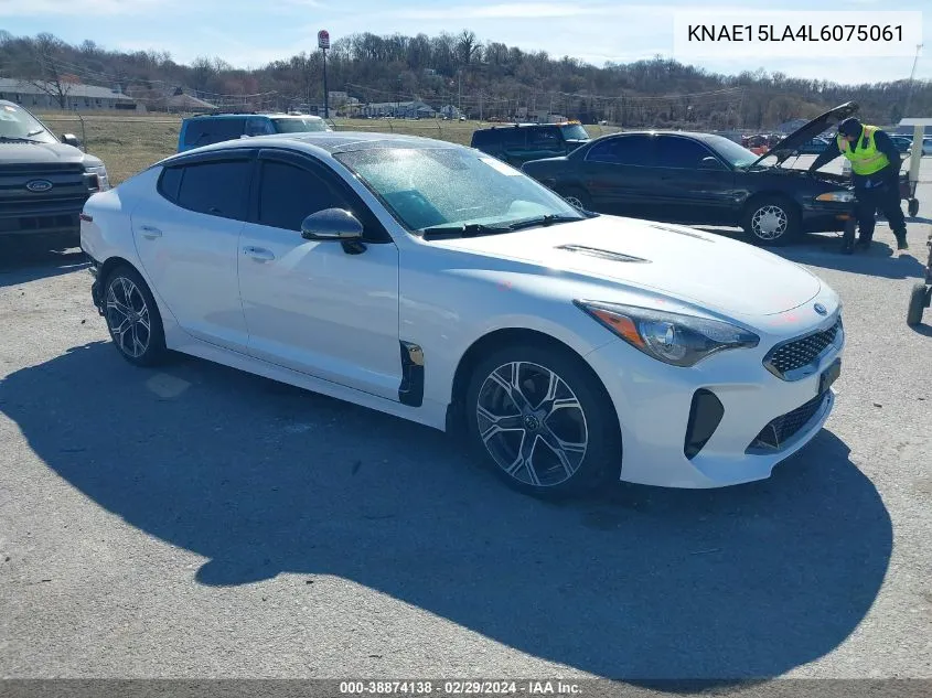 2020 Kia Stinger Gt-Line VIN: KNAE15LA4L6075061 Lot: 38874138