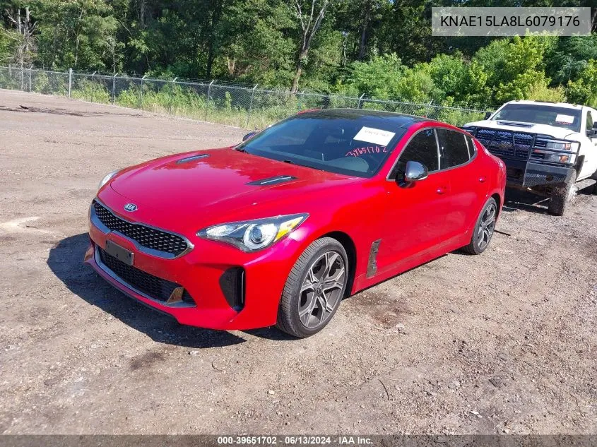 2020 Kia Stinger Gt-Line VIN: KNAE15LA8L6079176 Lot: 39651702