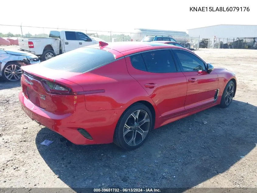 KNAE15LA8L6079176 2020 Kia Stinger Gt-Line