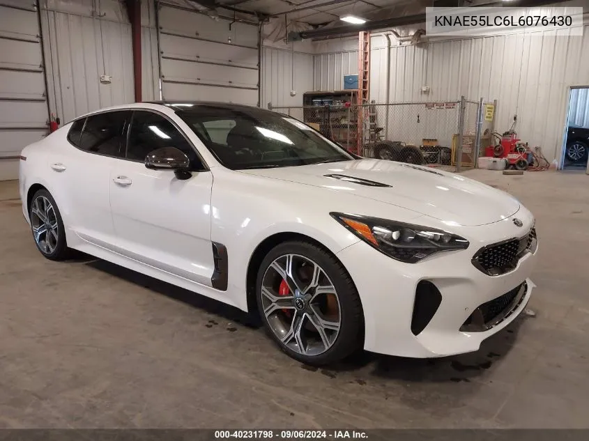 2020 Kia Stinger Gt2 VIN: KNAE55LC6L6076430 Lot: 40231798