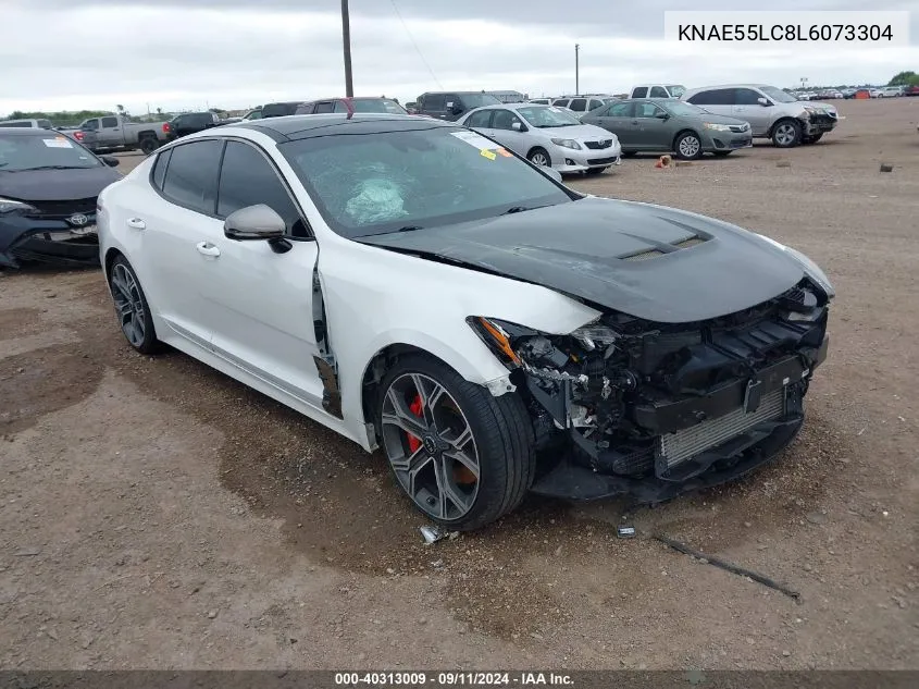 2020 Kia Stinger Gt2 VIN: KNAE55LC8L6073304 Lot: 40313009