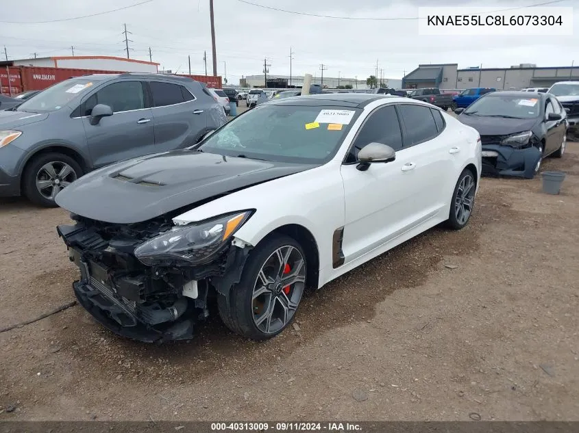 2020 Kia Stinger Gt2 VIN: KNAE55LC8L6073304 Lot: 40313009