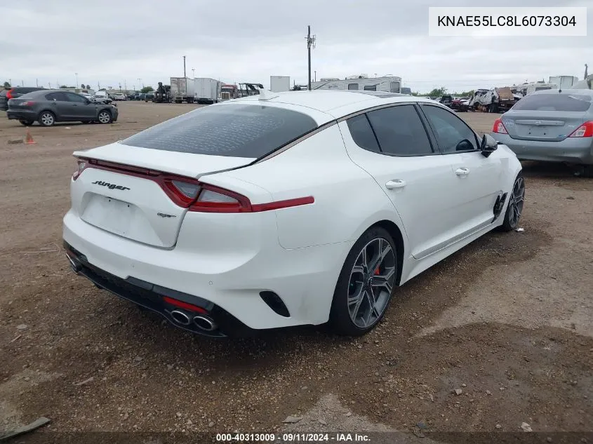 2020 Kia Stinger Gt2 VIN: KNAE55LC8L6073304 Lot: 40313009