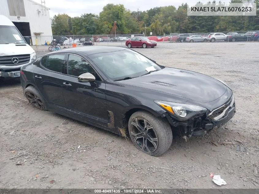 2020 Kia Stinger Gt-Line VIN: KNAE15LA7L6076253 Lot: 40497435