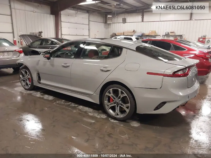 2020 Kia Stinger Gt1 VIN: KNAE45LC6L6081050 Lot: 40511809