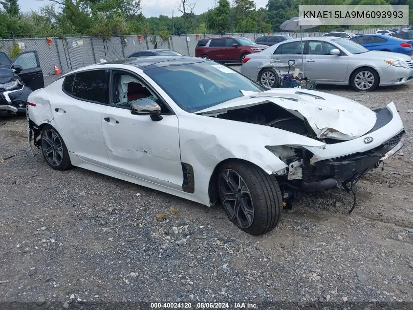 2021 Kia Stinger Gt-Line VIN: KNAE15LA9M6093993 Lot: 40024120