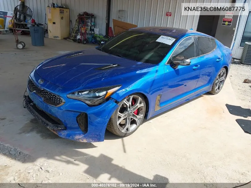 KNAE35LC8M6087775 2021 Kia Stinger Gt