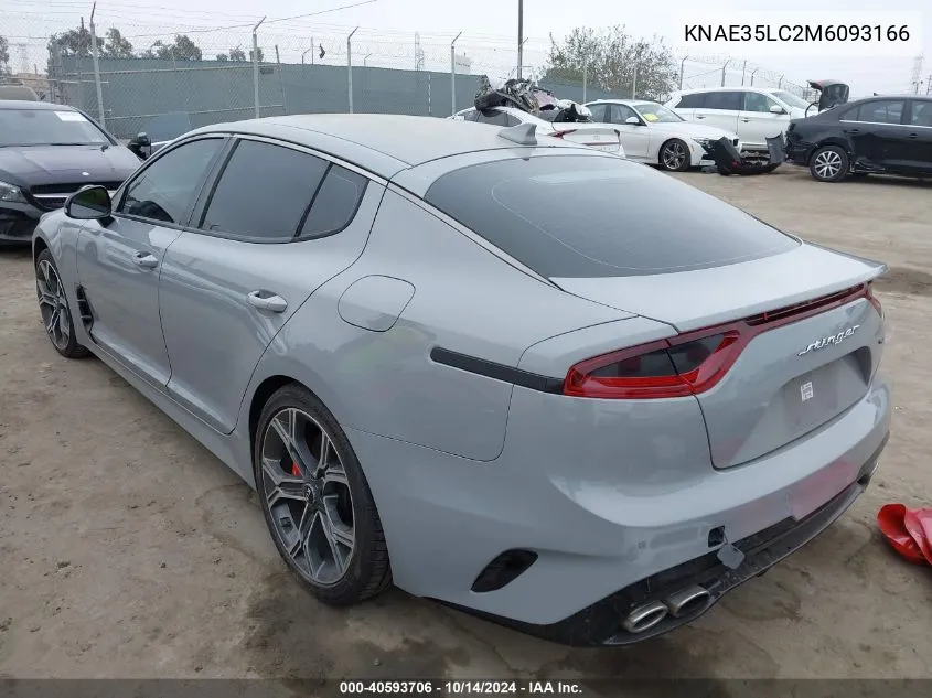 2021 Kia Stinger Gt VIN: KNAE35LC2M6093166 Lot: 40593706