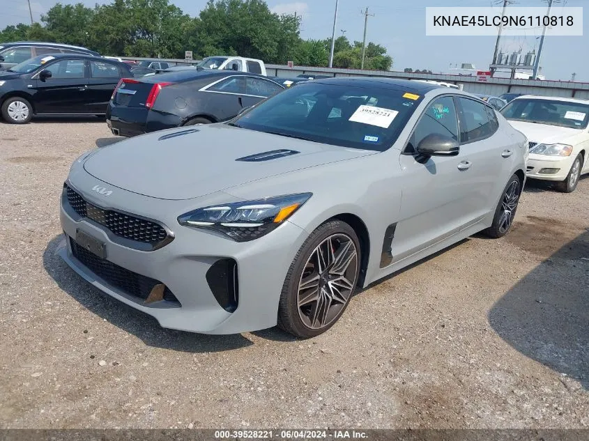 KNAE45LC9N6110818 2022 Kia Stinger Gt1