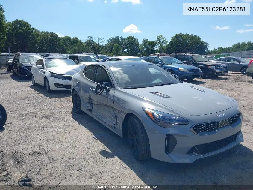 2023 Kia Stinger Gt2 VIN: KNAE55LC2P6123281 Lot: 40130317