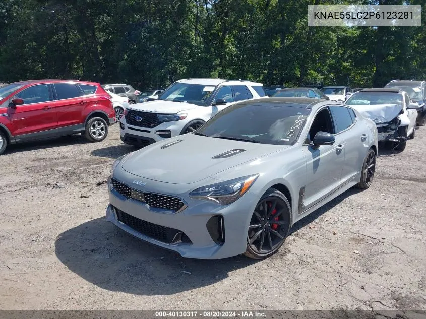 2023 Kia Stinger Gt2 VIN: KNAE55LC2P6123281 Lot: 40130317