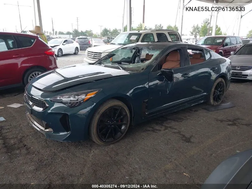 2023 Kia Stinger Gt2 VIN: KNAE55LC2P6136533 Lot: 40305274