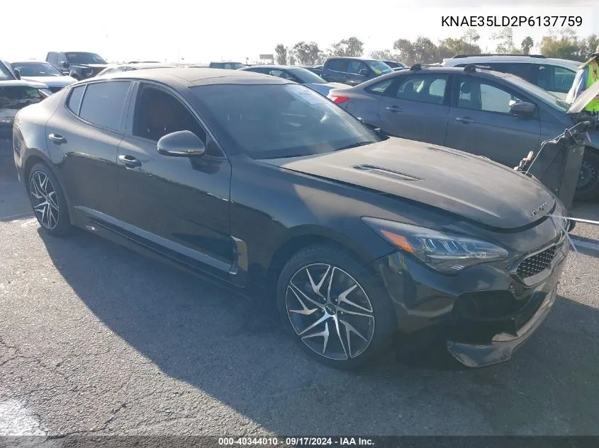 KNAE35LD2P6137759 2023 Kia Stinger Gt-Line