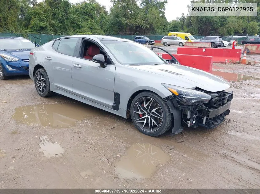 2023 Kia Stinger Gt-Line VIN: KNAE35LD6P6122925 Lot: 40497739