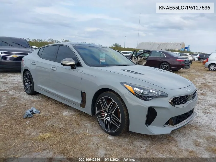 2023 Kia Stinger Gt2 VIN: KNAE55LC7P6127536 Lot: 40542586