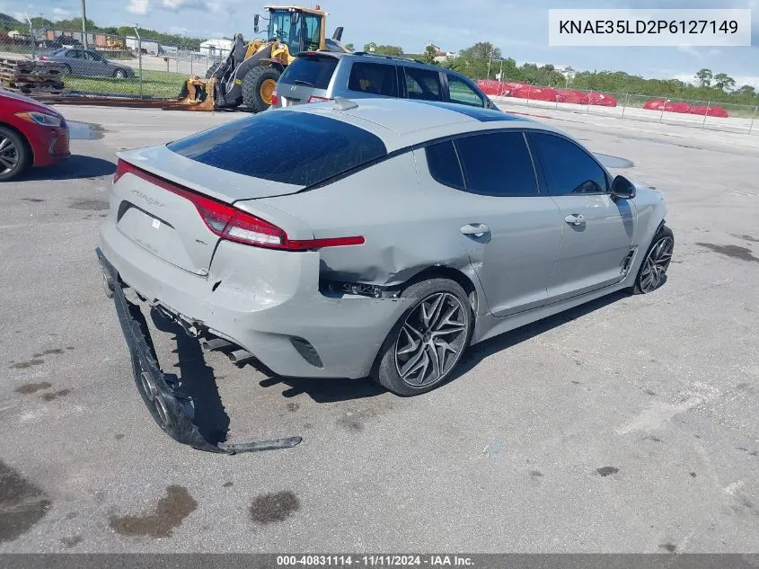 2023 Kia Stinger Gt-Line VIN: KNAE35LD2P6127149 Lot: 40831114