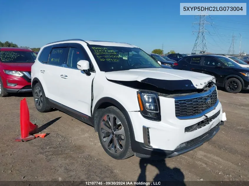 2020 Kia Telluride VIN: 5XYP5DHC2LG073004 Lot: 12107745