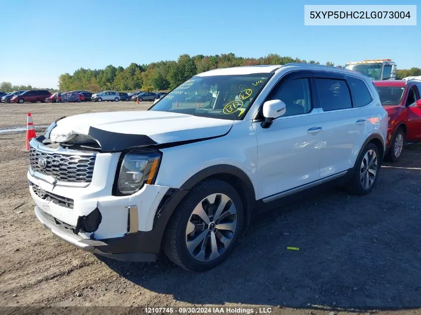 2020 Kia Telluride VIN: 5XYP5DHC2LG073004 Lot: 12107745