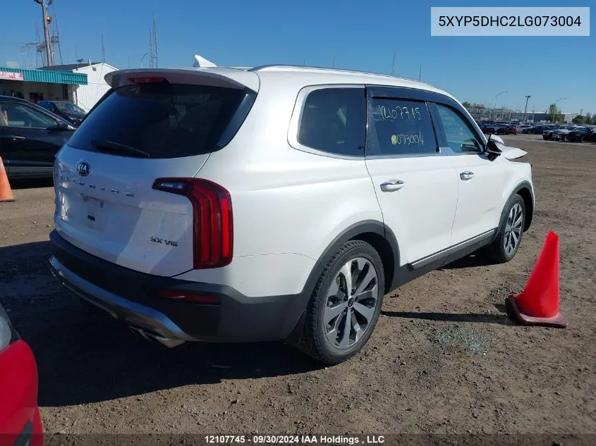 2020 Kia Telluride VIN: 5XYP5DHC2LG073004 Lot: 12107745