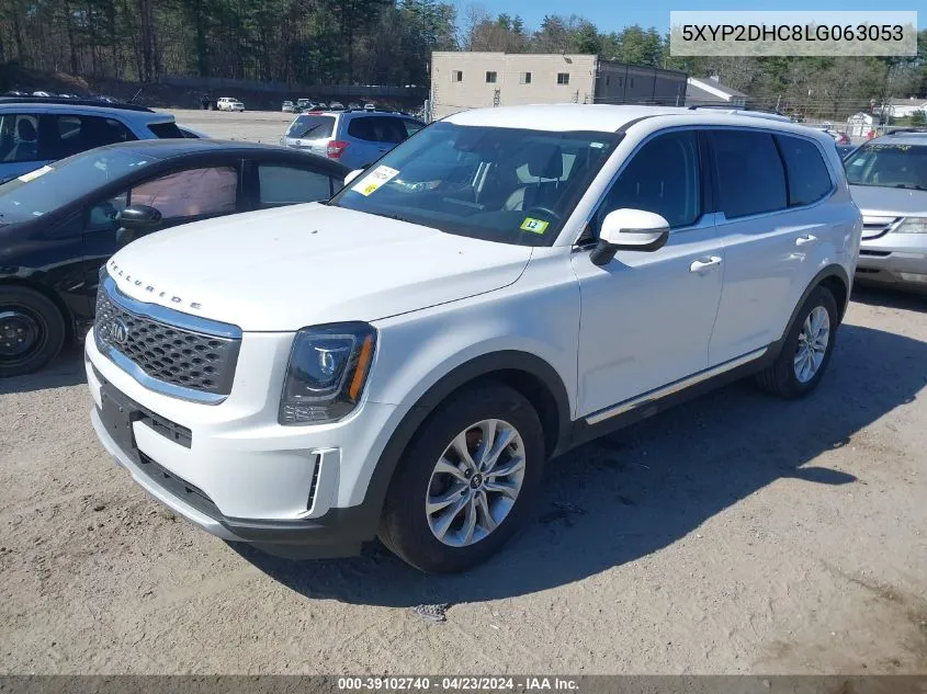 2020 Kia Telluride Lx VIN: 5XYP2DHC8LG063053 Lot: 39102740