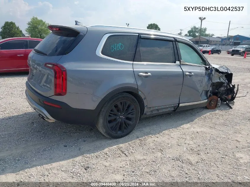 2020 Kia Telluride Sx VIN: 5XYP5DHC3LG042537 Lot: 39440400