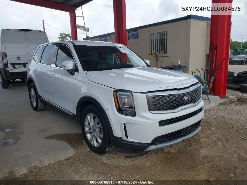 2020 Kia Telluride Lx VIN: 5XYP24HC2LG084576 Lot: 39766915