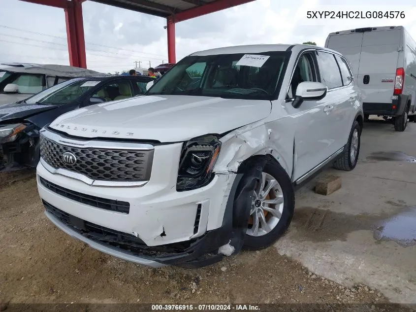 2020 Kia Telluride Lx VIN: 5XYP24HC2LG084576 Lot: 39766915