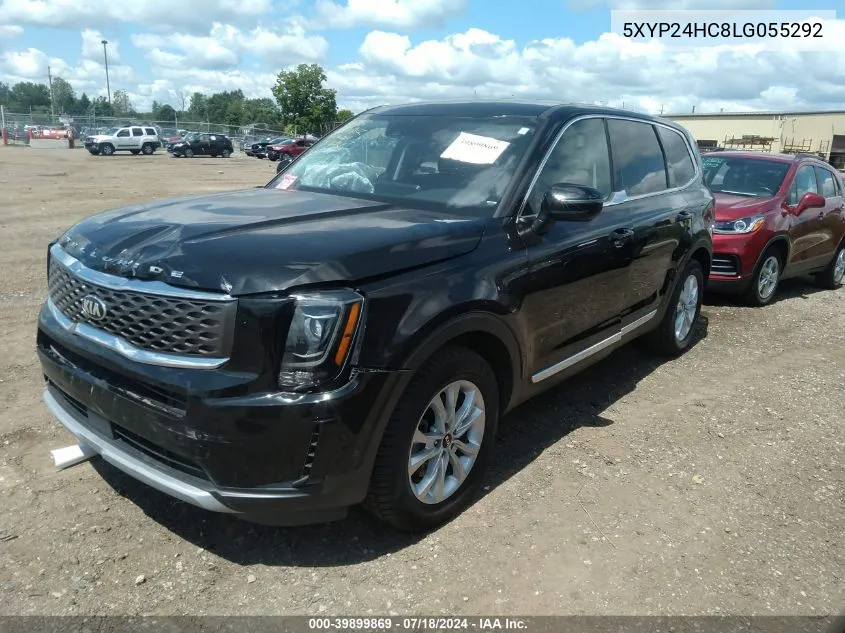 2020 Kia Telluride Lx VIN: 5XYP24HC8LG055292 Lot: 39899869