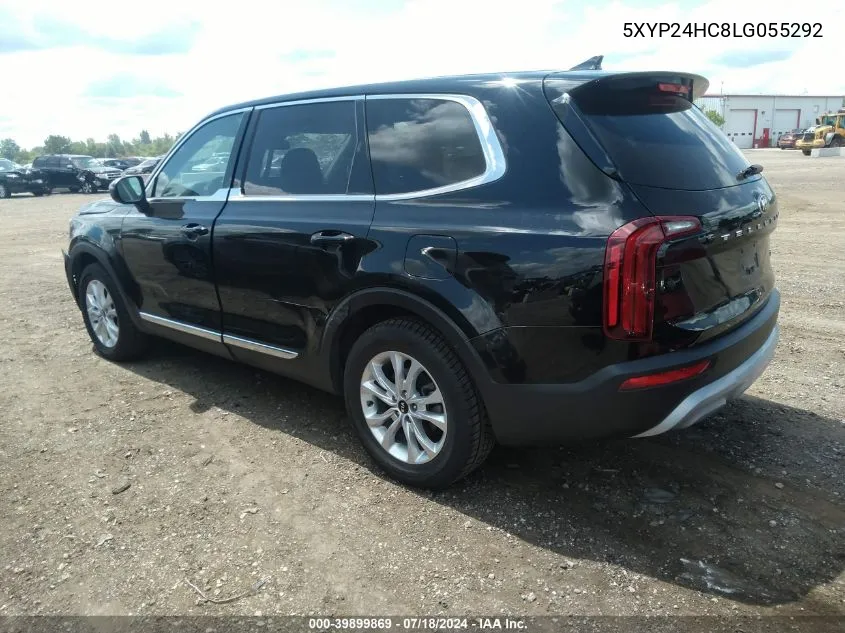 2020 Kia Telluride Lx VIN: 5XYP24HC8LG055292 Lot: 39899869