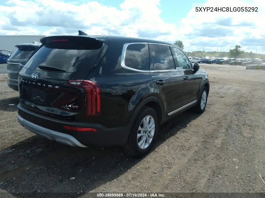 2020 Kia Telluride Lx VIN: 5XYP24HC8LG055292 Lot: 39899869