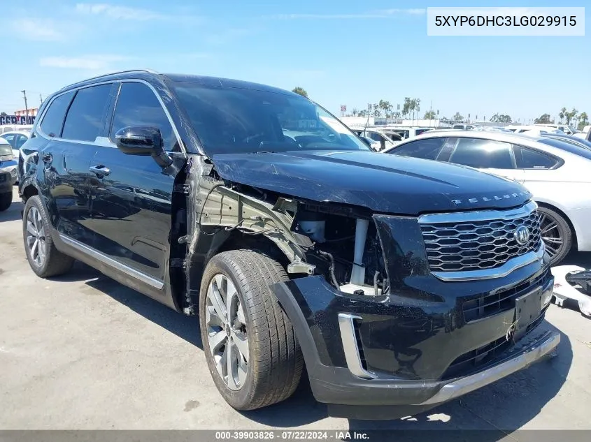 2020 Kia Telluride S VIN: 5XYP6DHC3LG029915 Lot: 39903826