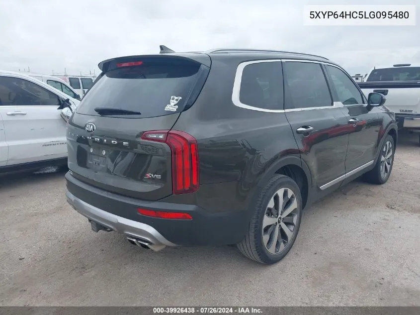 2020 Kia Telluride S VIN: 5XYP64HC5LG095480 Lot: 39926438