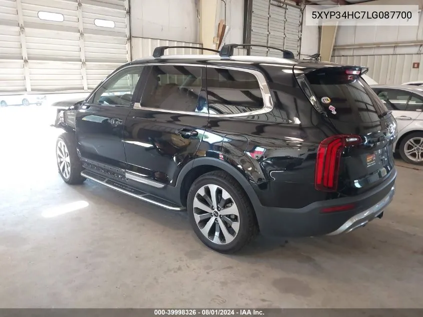 2020 Kia Telluride Ex VIN: 5XYP34HC7LG087700 Lot: 39998326