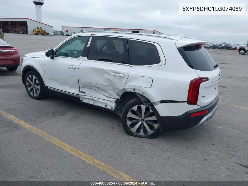 2020 Kia Telluride S VIN: 5XYP6DHC1LG074089 Lot: 40035254