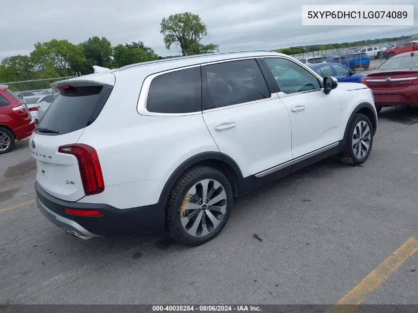 2020 Kia Telluride S VIN: 5XYP6DHC1LG074089 Lot: 40035254