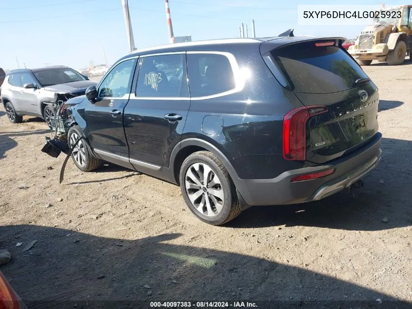 2020 Kia Telluride S VIN: 5XYP6DHC4LG025923 Lot: 40097383