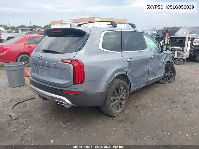 2020 Kia Telluride Sx VIN: 5XYP5DHC5LG050039 Lot: 40118518