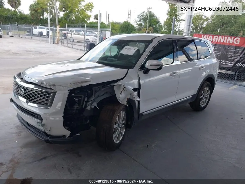 2020 Kia Telluride Lx VIN: 5XYP24HC6LG072446 Lot: 40129815