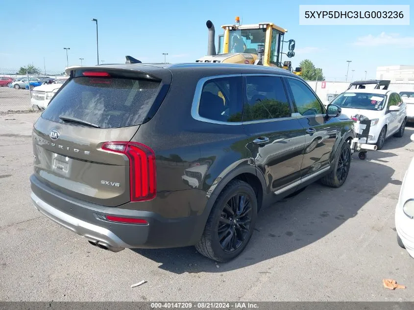 5XYP5DHC3LG003236 2020 Kia Telluride Sx