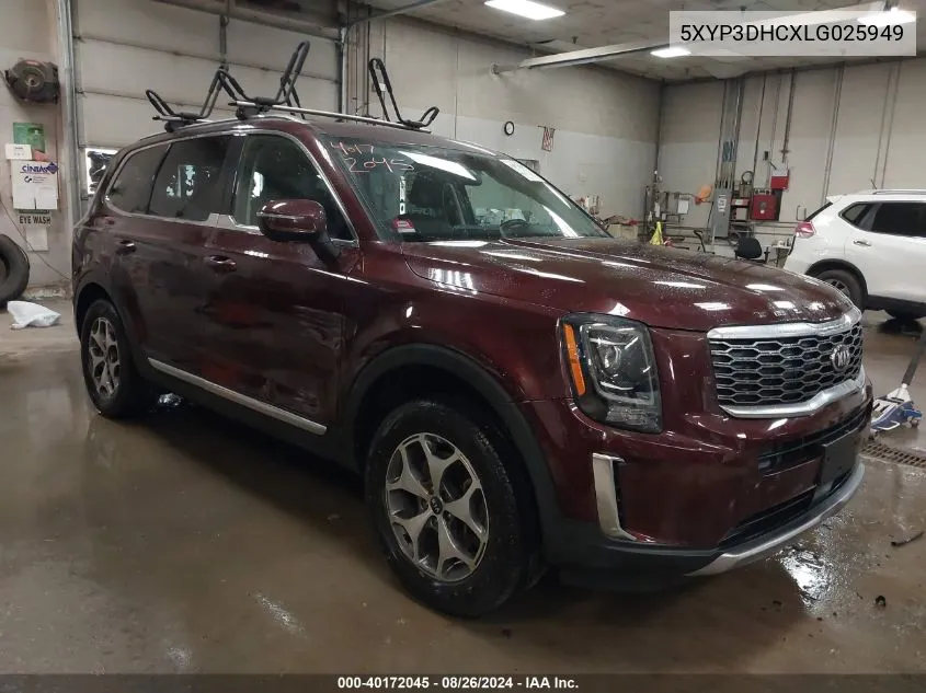 2020 Kia Telluride Ex VIN: 5XYP3DHCXLG025949 Lot: 40172045