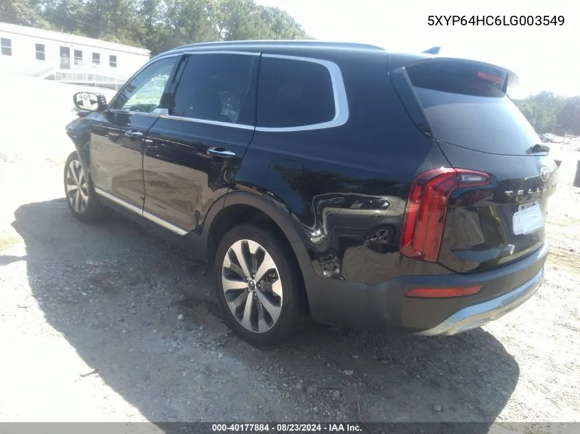 2020 Kia Telluride S VIN: 5XYP64HC6LG003549 Lot: 40177884