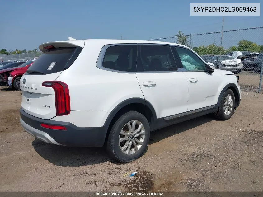 2020 Kia Telluride Lx VIN: 5XYP2DHC2LG069463 Lot: 40181673