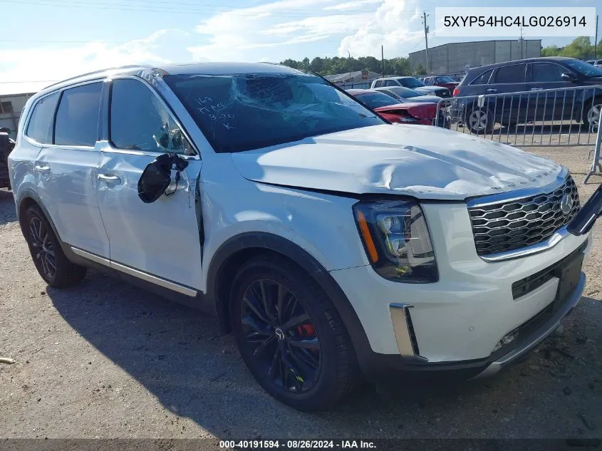 2020 Kia Telluride Sx VIN: 5XYP54HC4LG026914 Lot: 40191594