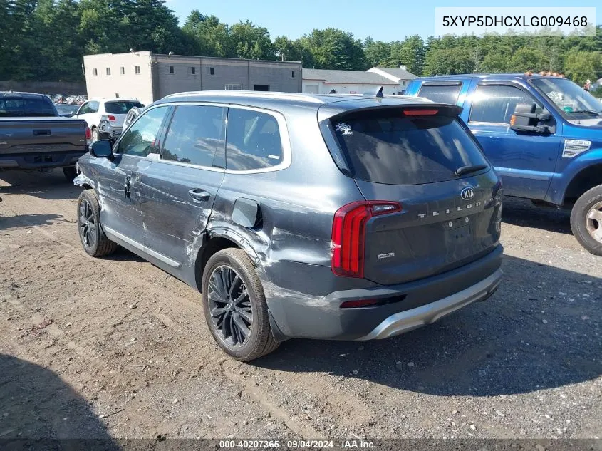 2020 Kia Telluride Sx VIN: 5XYP5DHCXLG009468 Lot: 40207365