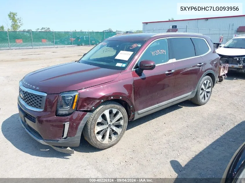 2020 Kia Telluride S VIN: 5XYP6DHC7LG093956 Lot: 40226924