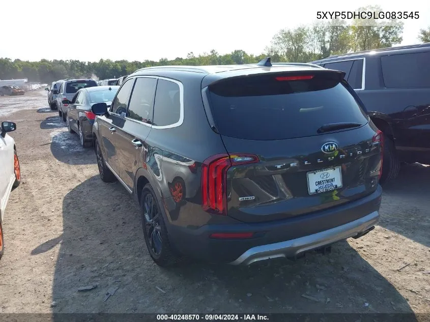 2020 Kia Telluride Sx VIN: 5XYP5DHC9LG083545 Lot: 40248570