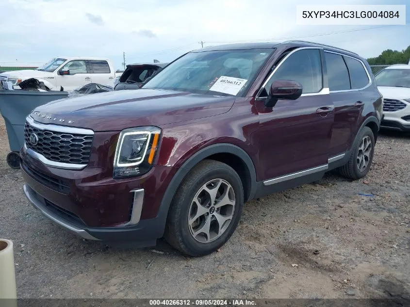 5XYP34HC3LG004084 2020 Kia Telluride Ex