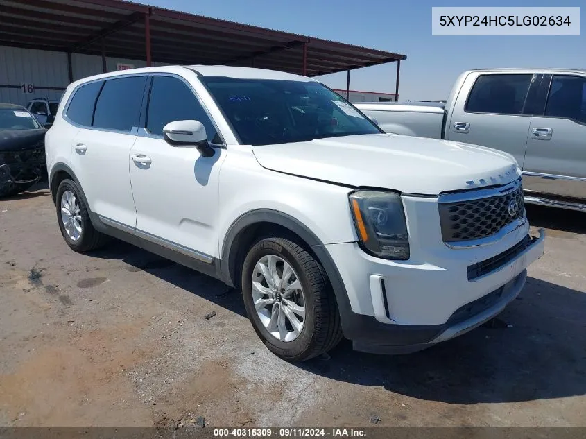 5XYP24HC5LG02634 2020 Kia Telluride Lx